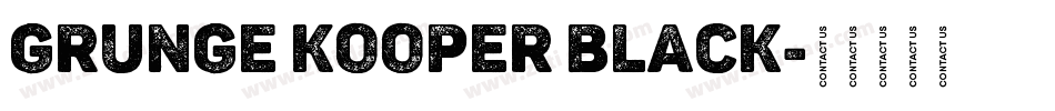 Grunge Kooper Black字体转换